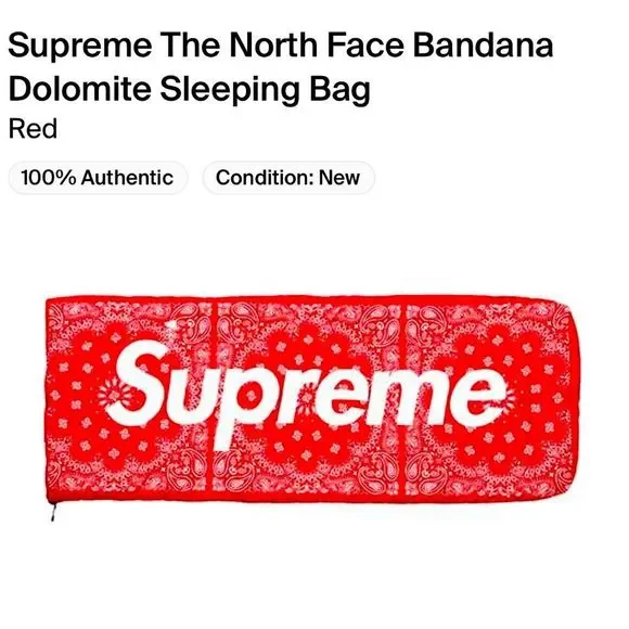 Supreme | Other | Supreme The North Face Bandana Dolomite Sleeping 